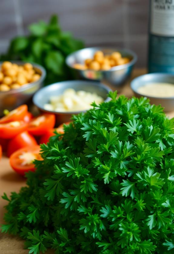 add chopped fresh parsley