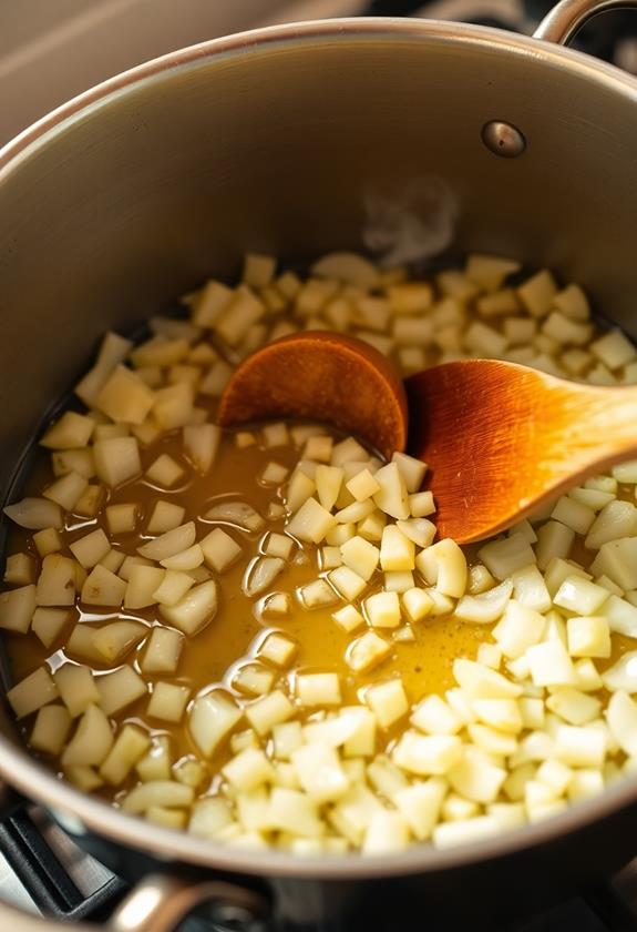 add garlic cook fragrant