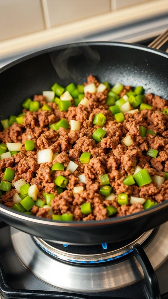 add onions and peppers