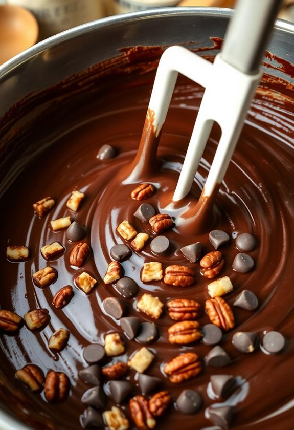 add pecans chocolate chips