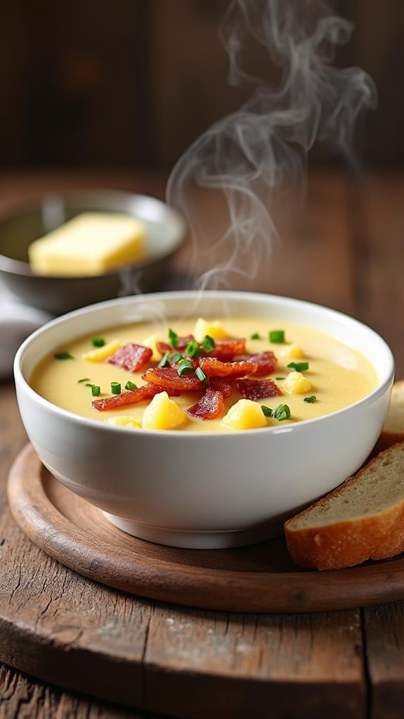 bacon infused creamy potato soup