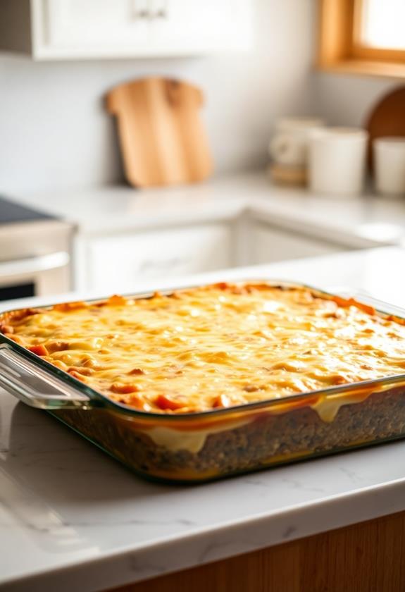 bake casserole until bubbly