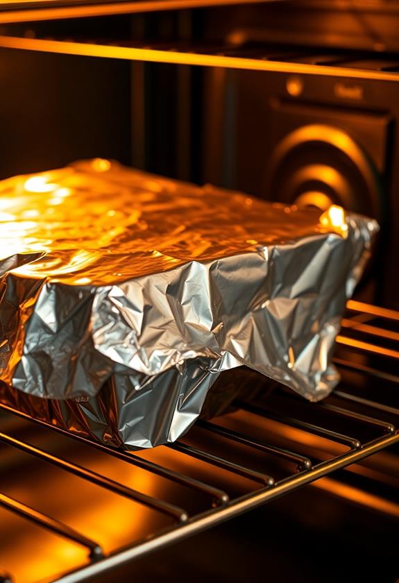 bake covered with foil