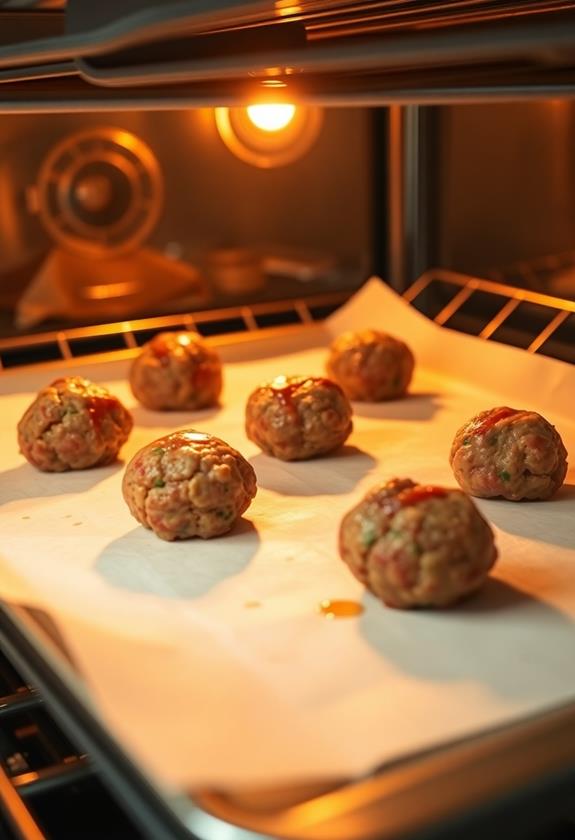 bake meatballs twenty minutes