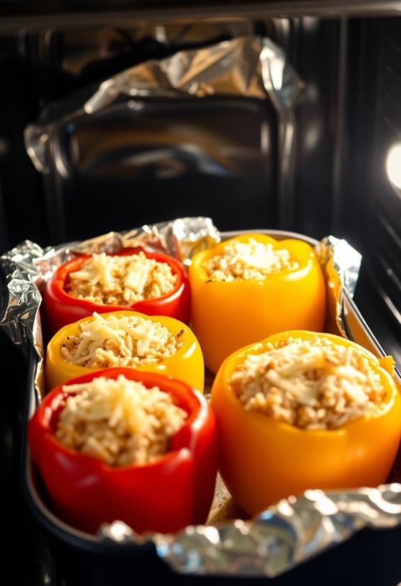 bake peppers for 30 minutes