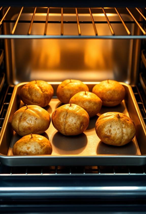 bake potatoes for 60 minutes