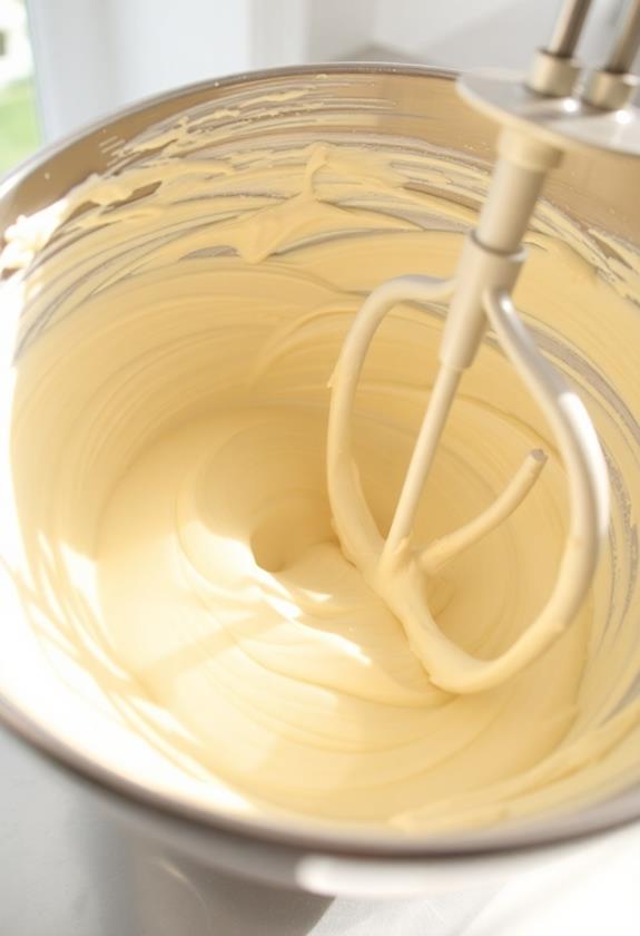 beat cream cheese mixture