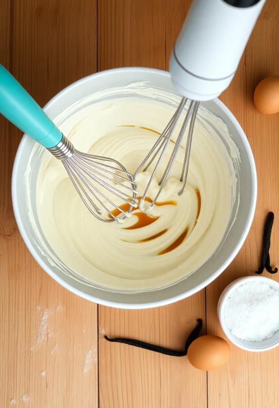 beat cream cheese mixture