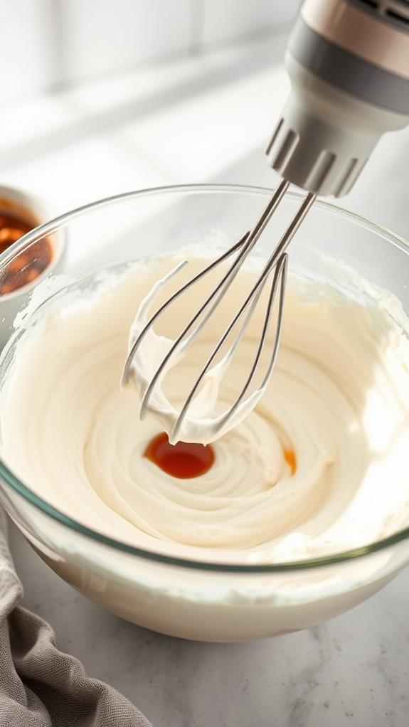 beat cream cheese mixture