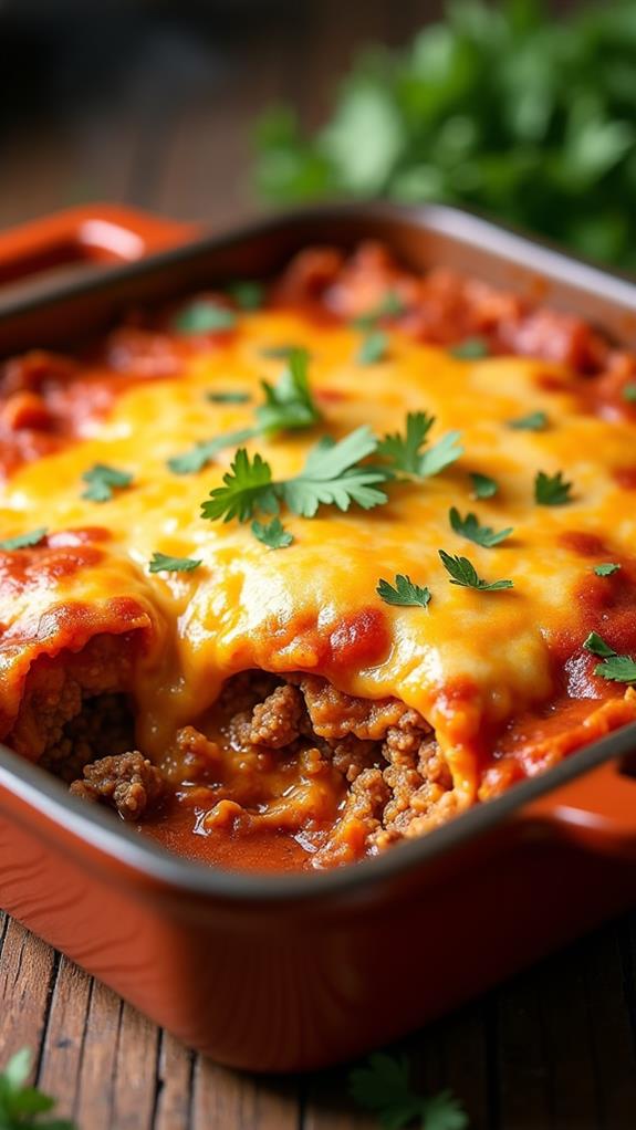 beef enchilada casserole recipe