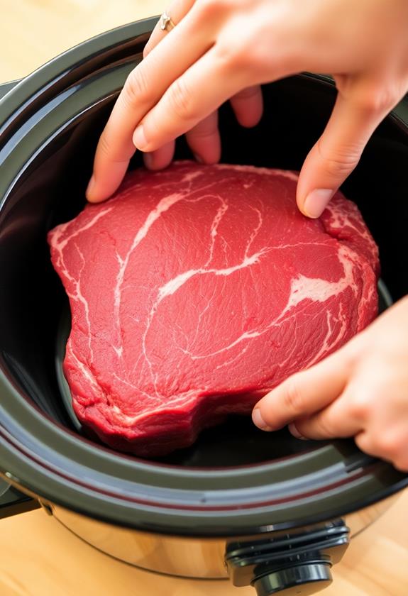 beef in slow cooker