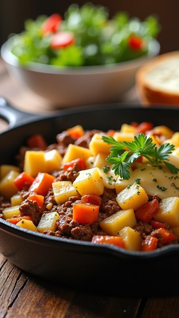 beef potato skillet recipe