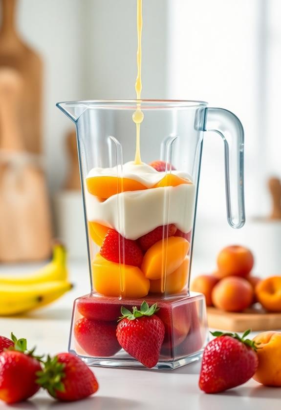 blend fruits together seamlessly