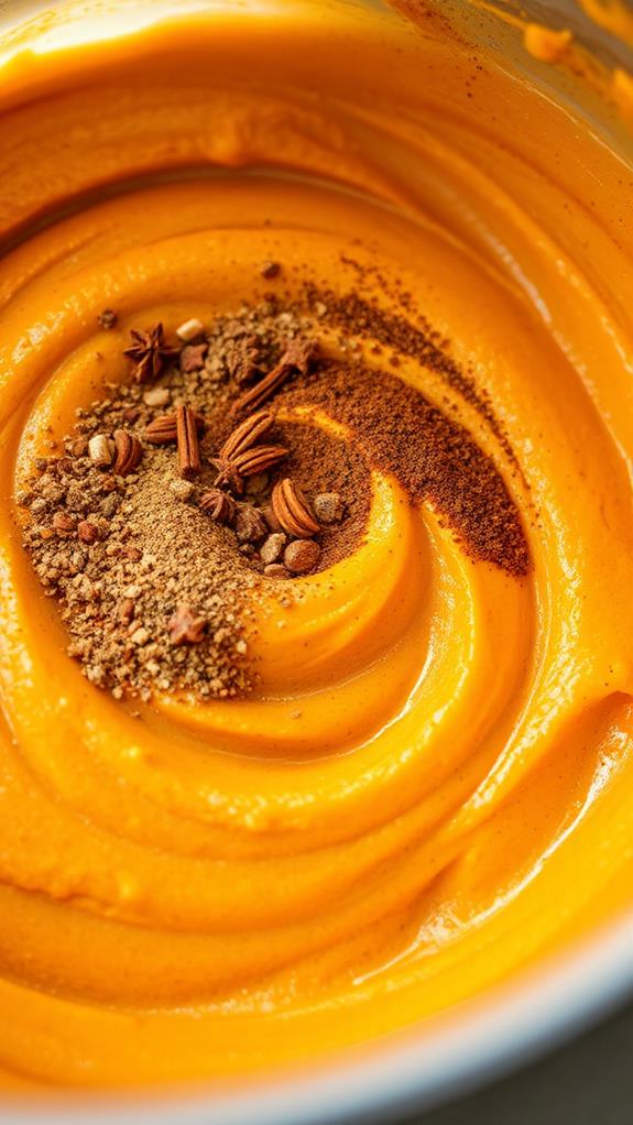 blend spices pumpkin puree