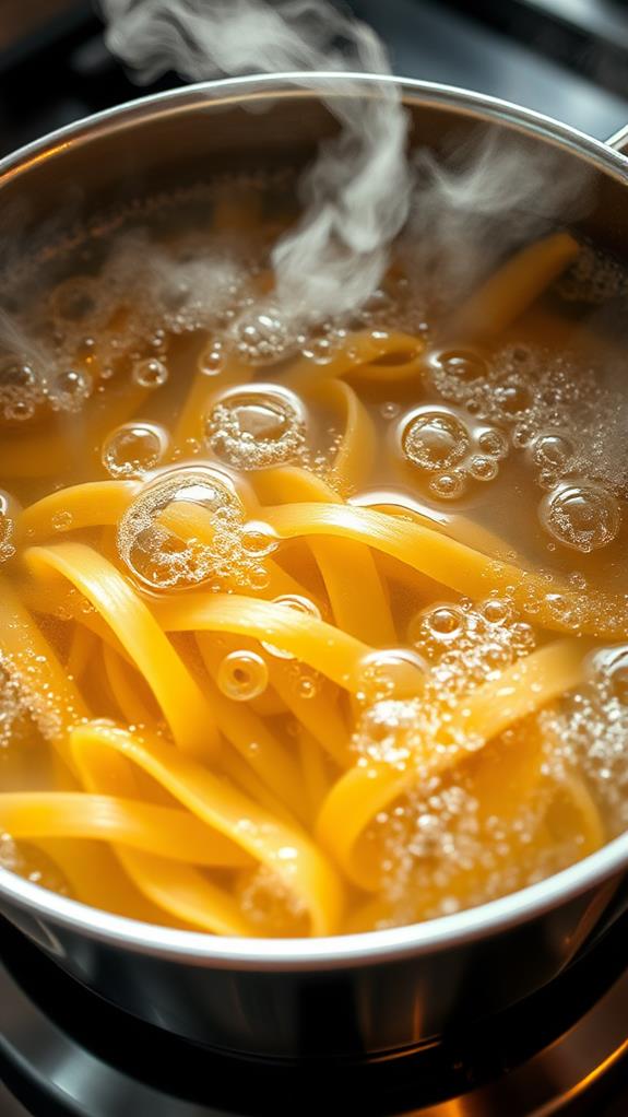 boil pasta al dente