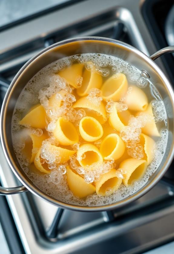 boil pasta al dente