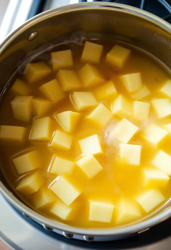 boil potatoes in broth