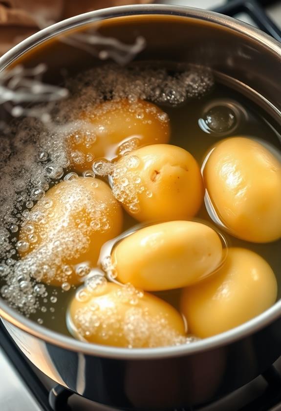 boil potatoes until tender