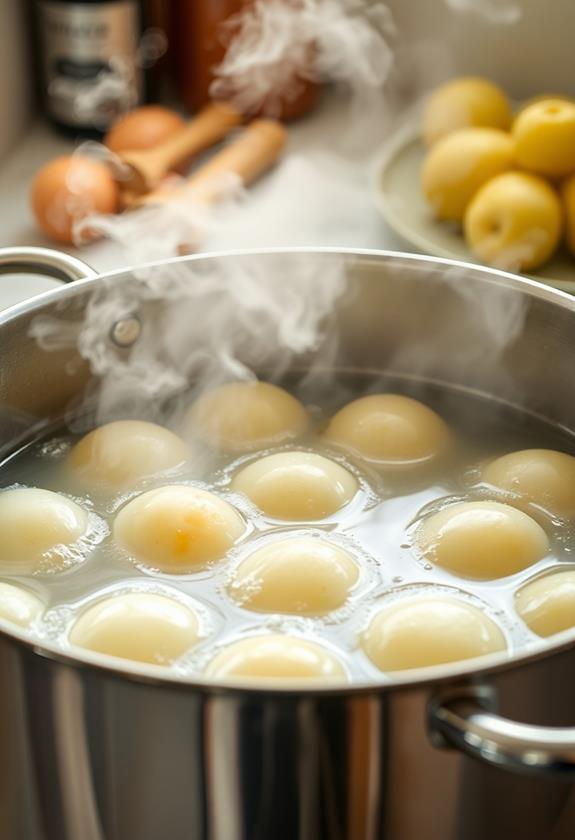 boil potatoes until tender