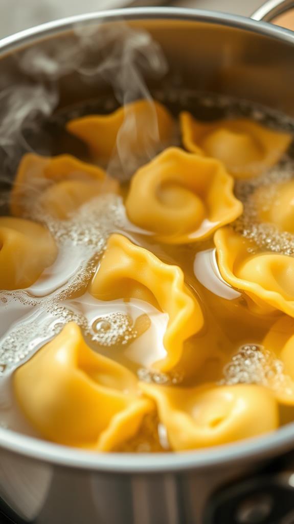 boil tortellini al dente