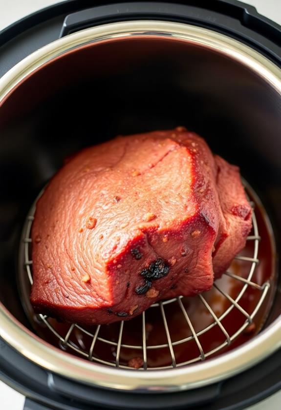 brisket placement on trivet