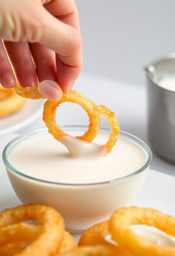 buttermilk dipped onion rings