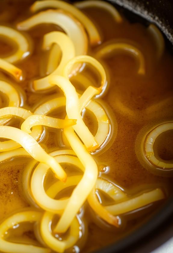 caramelize onions with butter