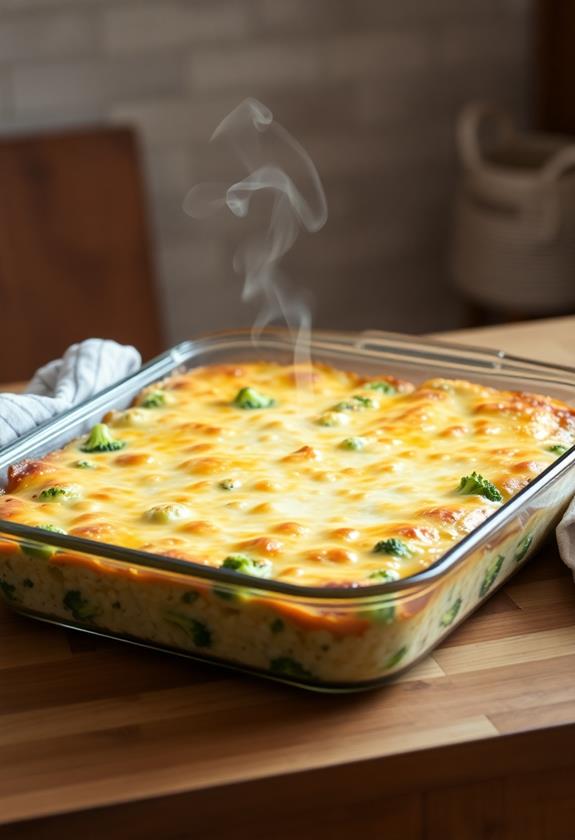 casserole resting period advised