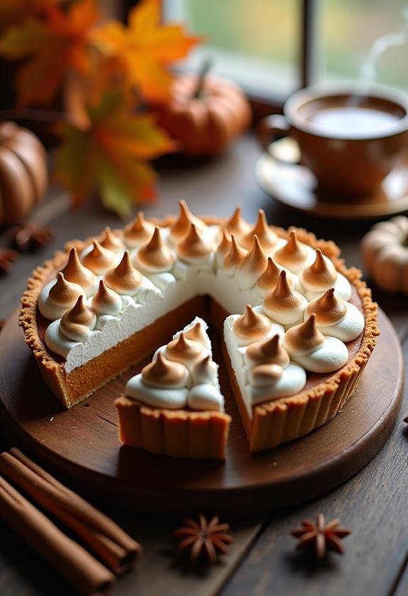 chai pumpkin meringue pie