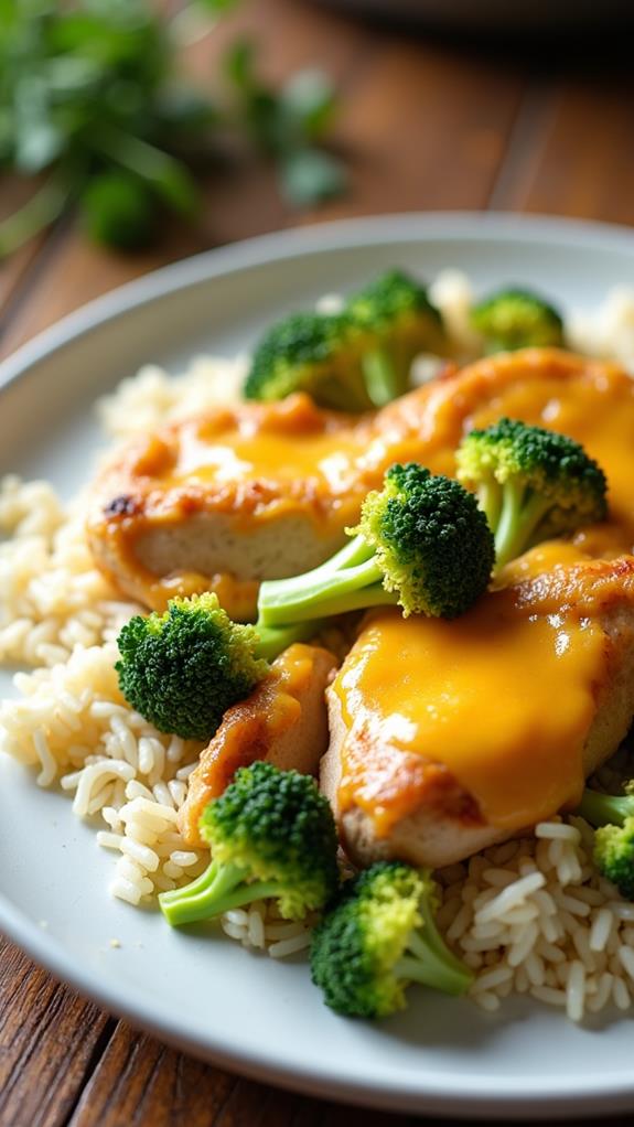 cheesy chicken broccoli rice