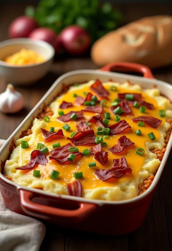 cheesy meatloaf casserole recipe