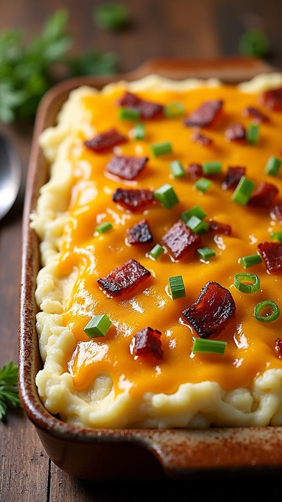 cheesy meatloaf potato bake