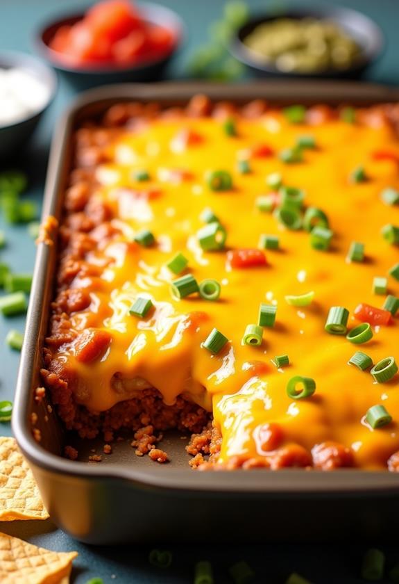 cheesy taco casserole recipe