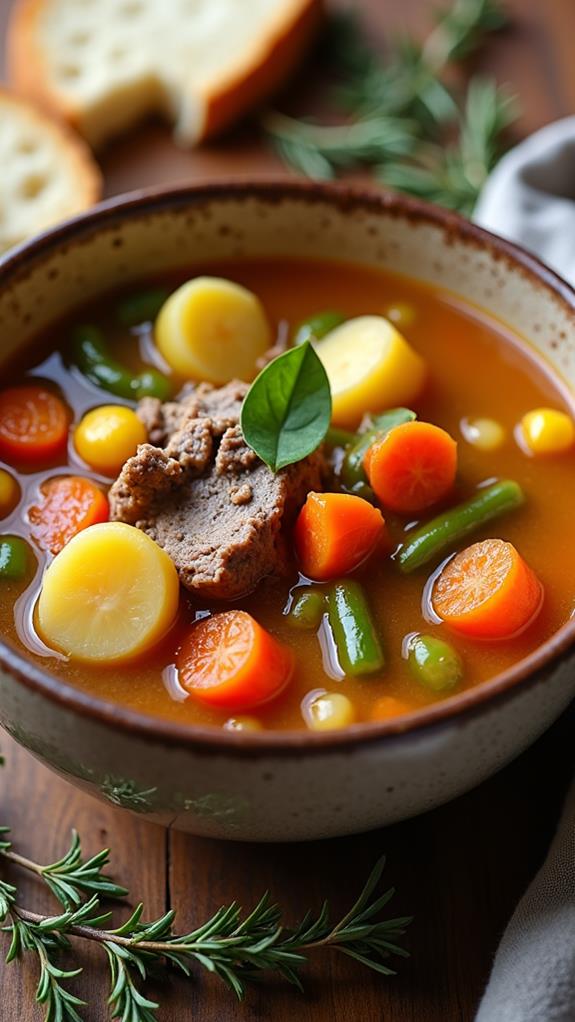 classic vegetable beef soup