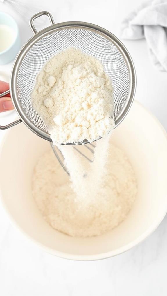 combine dry ingredients thoroughly