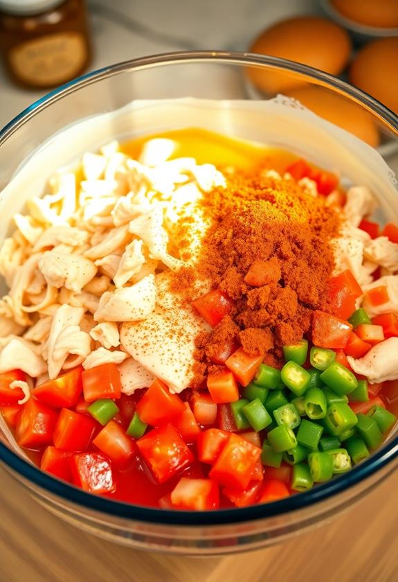 combine ingredients in bowl