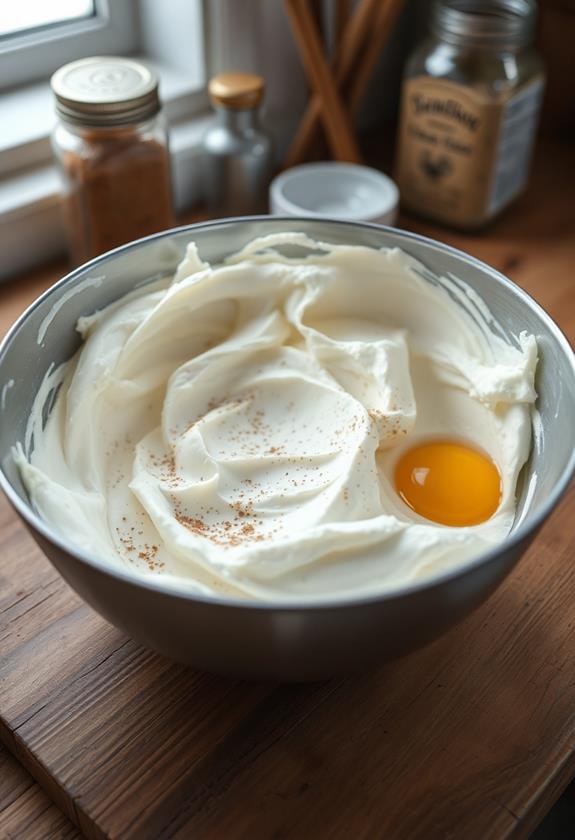 combine ricotta and seasonings