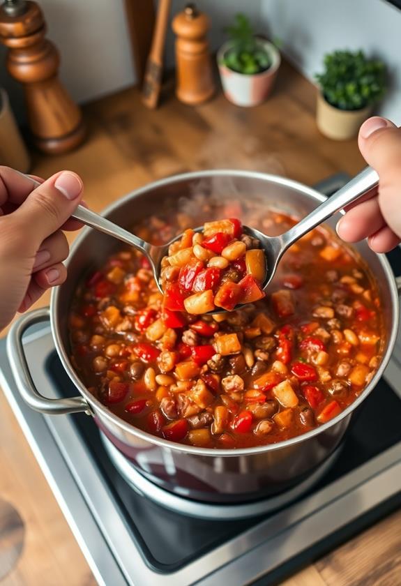 combine tomatoes with beans