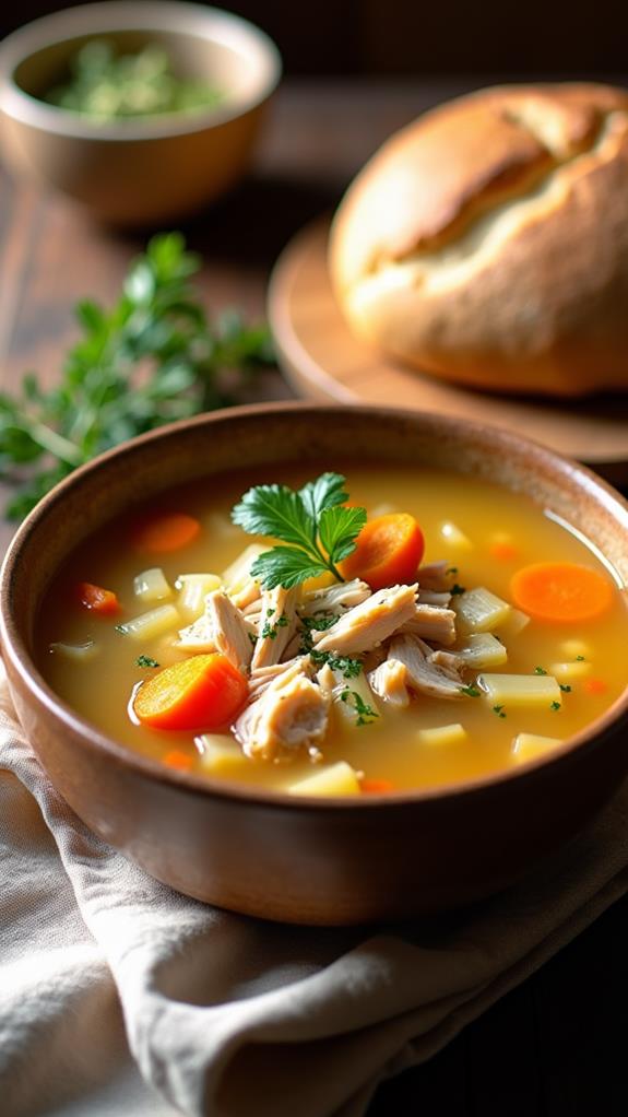 comforting homemade chicken soup