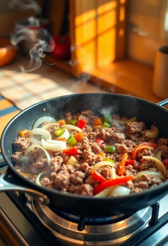 cook beef with vegetables