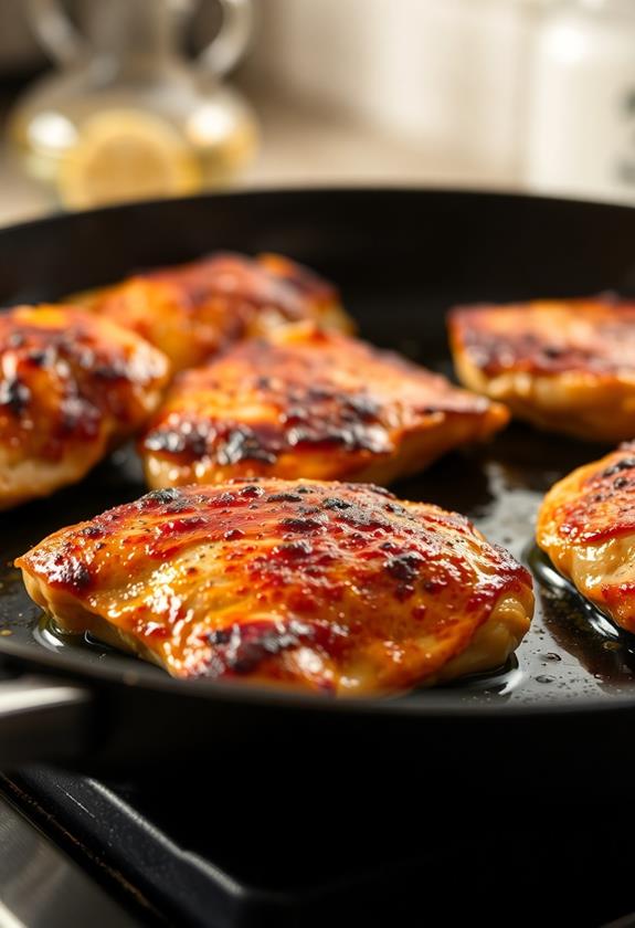 cook chicken golden brown