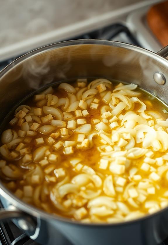 cook onions until translucent