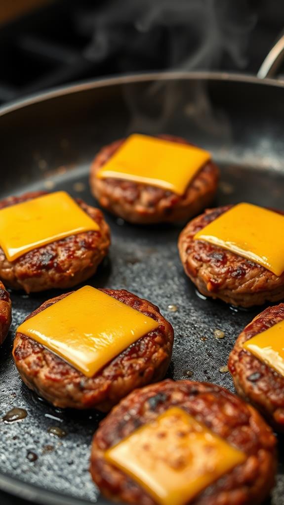 cook patties on grill