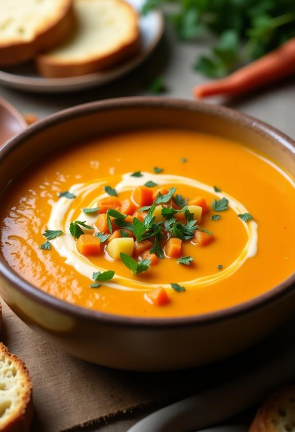 creamy carrot potato soup