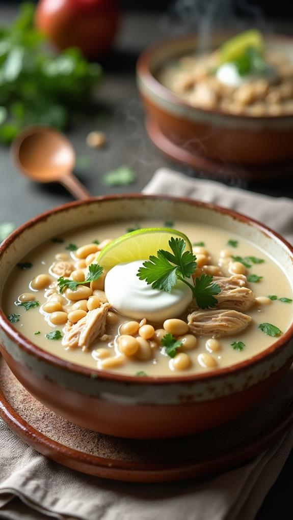 creamy chicken chili recipe