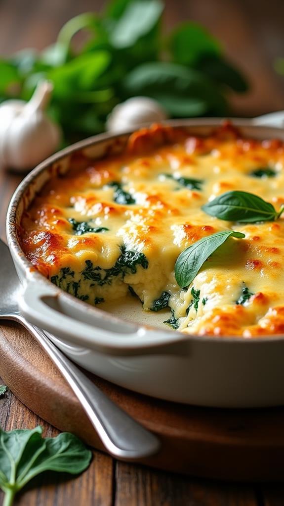 creamy chicken spinach casserole