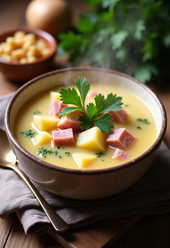 creamy ham potato soup