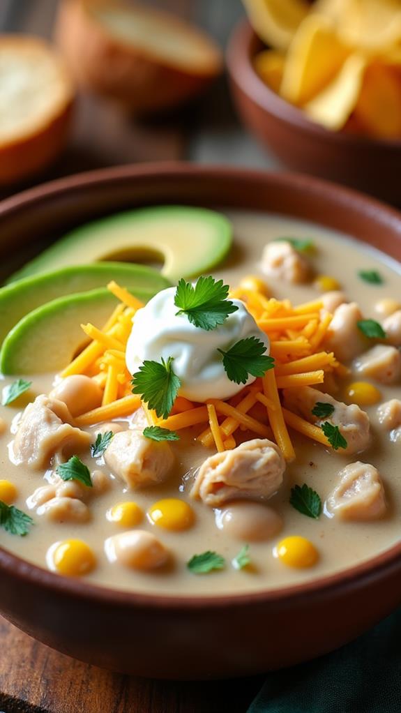 creamy white chicken chili