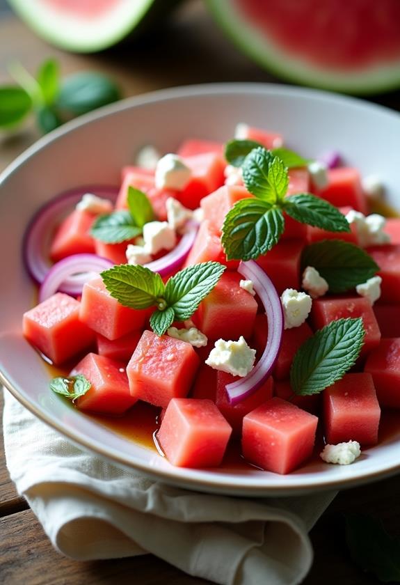 crisp watermelon salad recipe