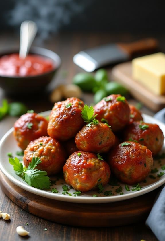 crispy air fryer meatballs